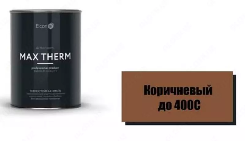 Elcon Max Therm issiqlikka chidamli emal ko-8101, ko-8104, ko-868, ko-870, Ko-8111, ko-828, jigarrang, 400°S