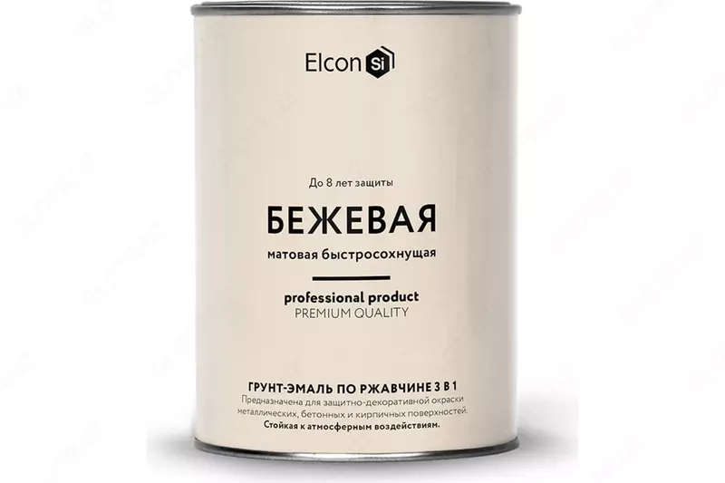 Elcon 3 dan 1 gacha zang emalli tuproq, bej (ral 1015)