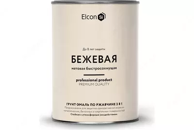 Elcon 3 dan 1 gacha zang emalli tuproq, bej (ral 1015)