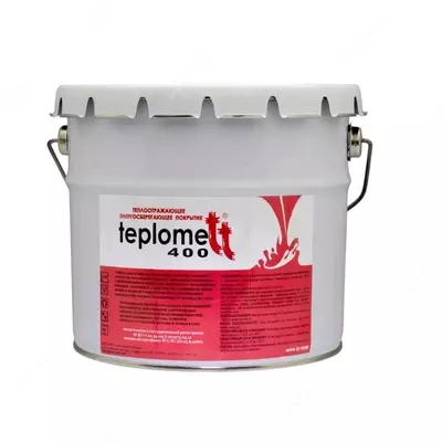 Yuqori haroratli izolyatsiya qoplamasi TEPLOMETT "400" 3 l. (00021-modda)