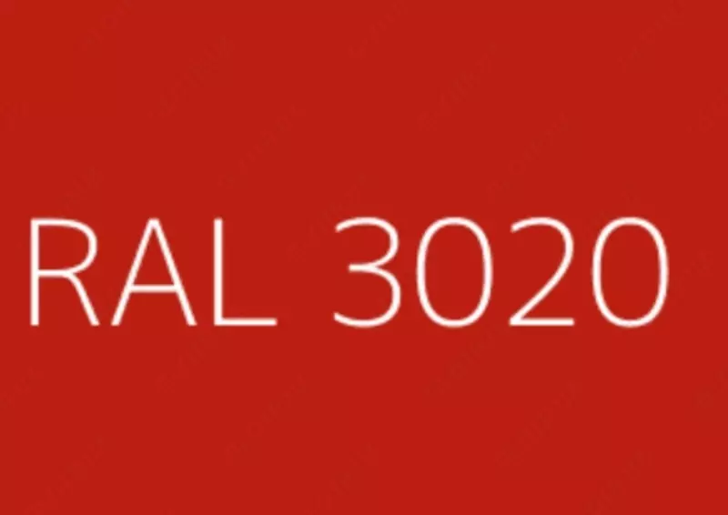 Электростатическая порошковая краска (Цвет: Красный / RAL 3020 / Глянец)