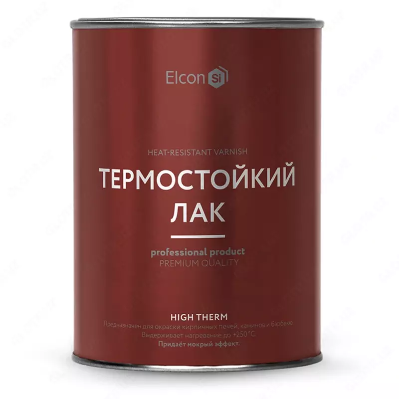 Issiqlikka chidamli lak Elcon High Therm (250°S / Rangsiz / 0,7 kg)