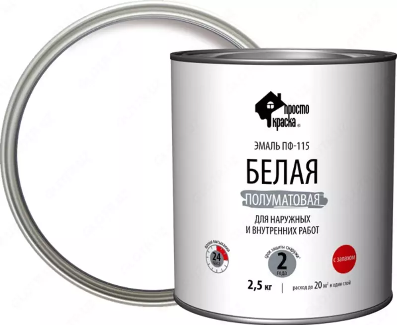 Грунт-эмаль по ржавчине Elcon 3 в 1 белая (ral 9003,9016)