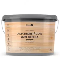 Акриловый лак для дерева Elcon ( Бесцветный / База под колеровку / 9 л)