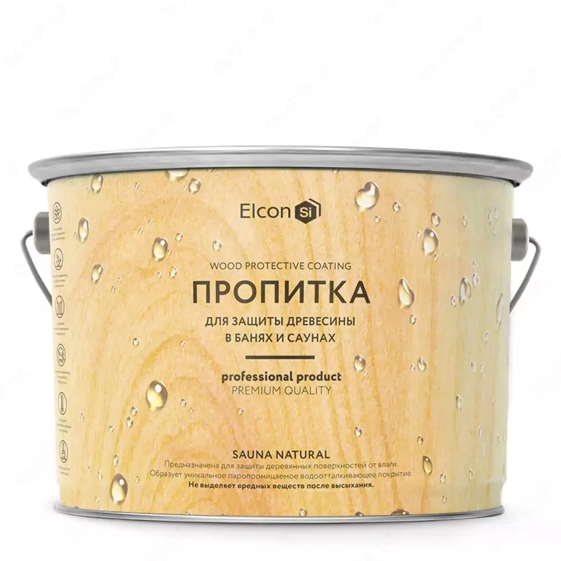 Hammom va sauna uchun emdirish Elcon Sauna Natural (Sut / 2 l)