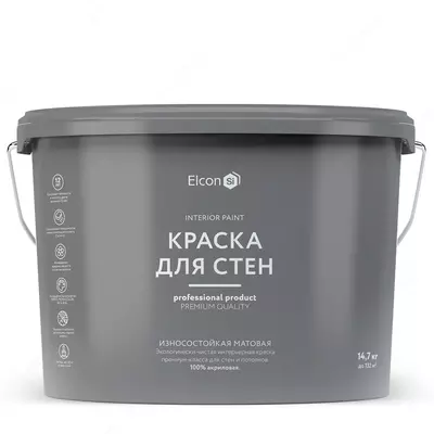 Краска для стен премиум-класса Elcon (белая / база под колеровку / 10 л)