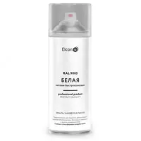 Elcon universal akril emal bo‘yasi (Oq mat / RAL 9003 / 520 ml