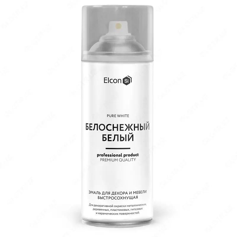 Dekorativ buyumlar va mebellar uchun emal Elcon ( Oppoq oy / 520 ml, aerozol)