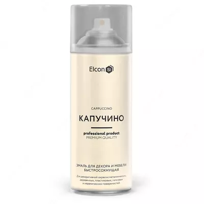 Эмаль для предметов декора и мебели Elcon ( Капучино / 520 мл, аэрозоль )