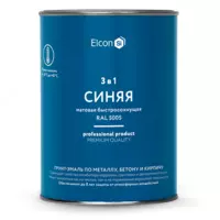 Грунт-эмаль Elcon 3в1 быстросохнущая ( Цвет: Синий / Mатовый )