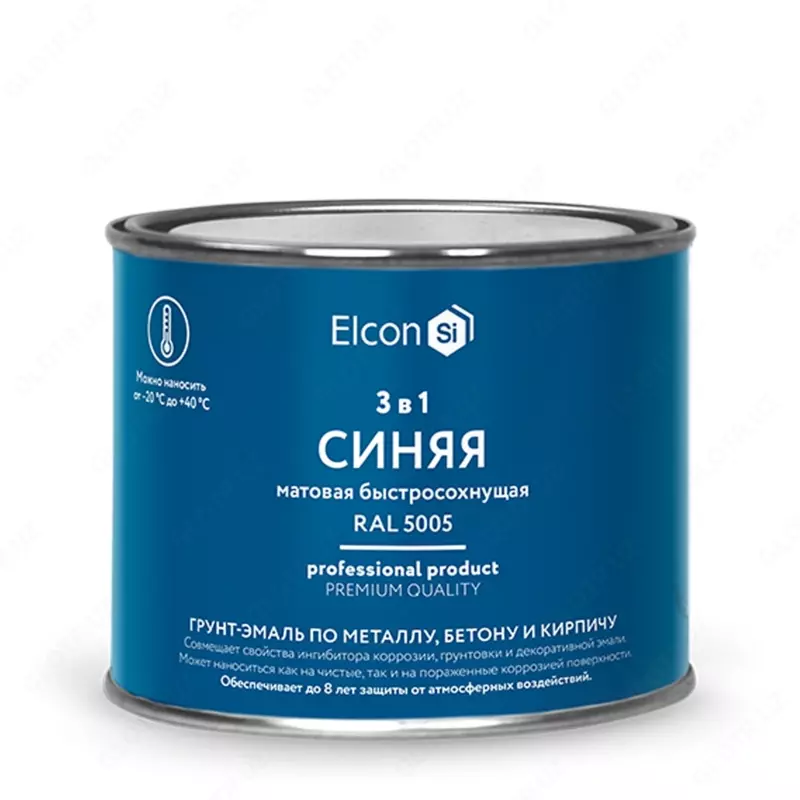 Грунт-эмаль Elcon 3в1 быстросохнущая ( Цвет: Синий / Mатовый )