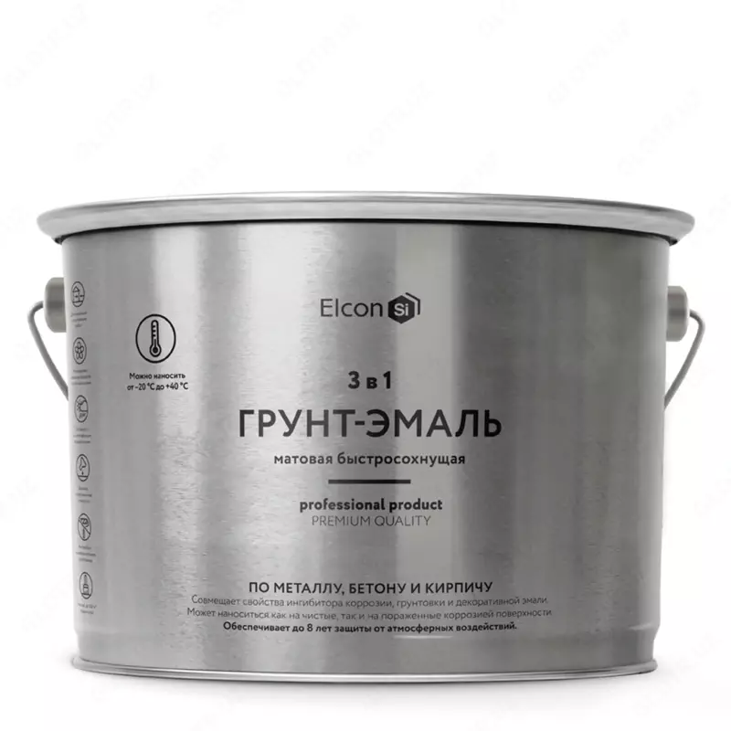 Грунт-эмаль Elcon 3 в 1 быстросохнущая ( Цвет: Желтый / Mатовый )