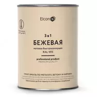 Грунт-эмаль Elcon 3 в 1 быстросохнущая ( Цвет: Бежевый / Mатовый )