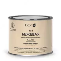 Грунт-эмаль Elcon 3 в 1 быстросохнущая ( Цвет: Бежевый / Mатовый ) - от {0} сум