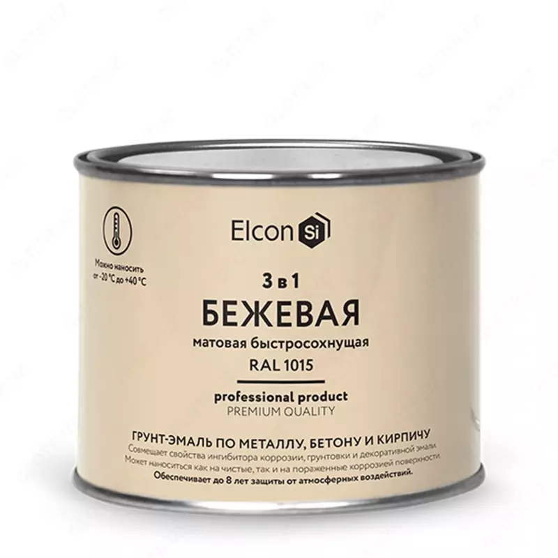 Грунт-эмаль Elcon 3 в 1 быстросохнущая ( Цвет: Бежевый / Mатовый )