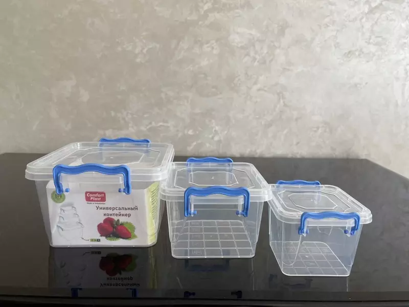 Ishlab chiqaruvchidan mahsulotlar uchun plastik idishlar to&#39;plami - {0} so'mdan