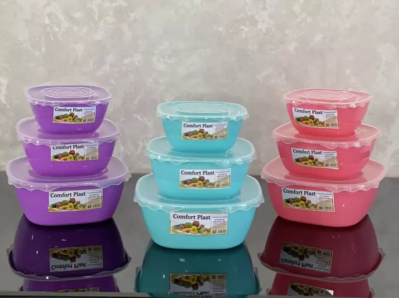Ishlab chiqaruvchidan mahsulotlar uchun plastik idishlar to&#39;plami - Ovqat uchun idishlar