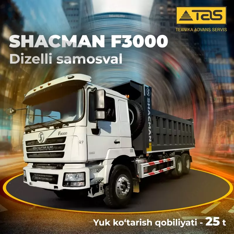 SHACMAN dan F3000 dizelli samosval