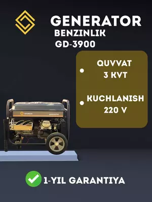 Бензиновый Генератор GIDROX GD-3900.