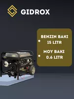 Бензиновый Генератор GIDROX GD-3900. - по запросу