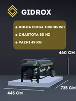 по запросу Бензиновый Генератор GIDROX GD-3900.