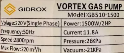 2 442 037.9 сум / шт Воздушный насосы GIDROX HG-1500