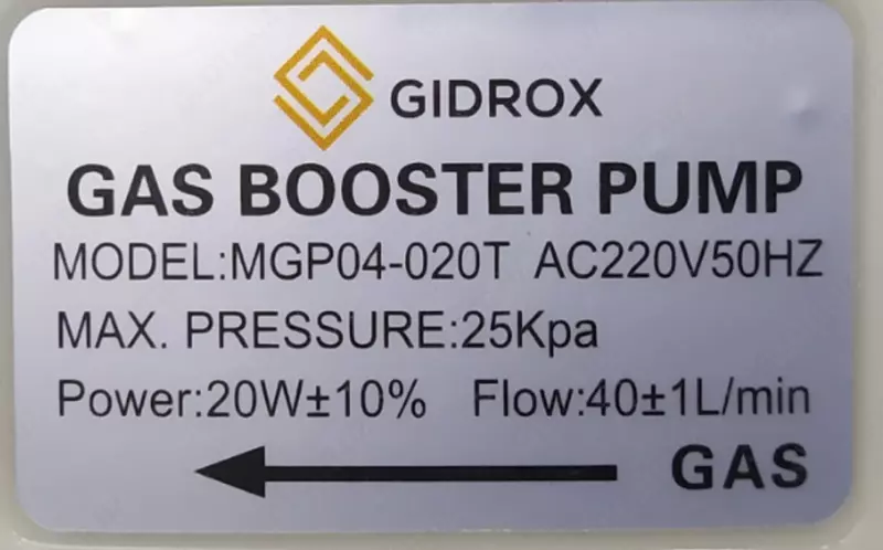 Насос для газа GAS PUMP 20W Gidrox.uz