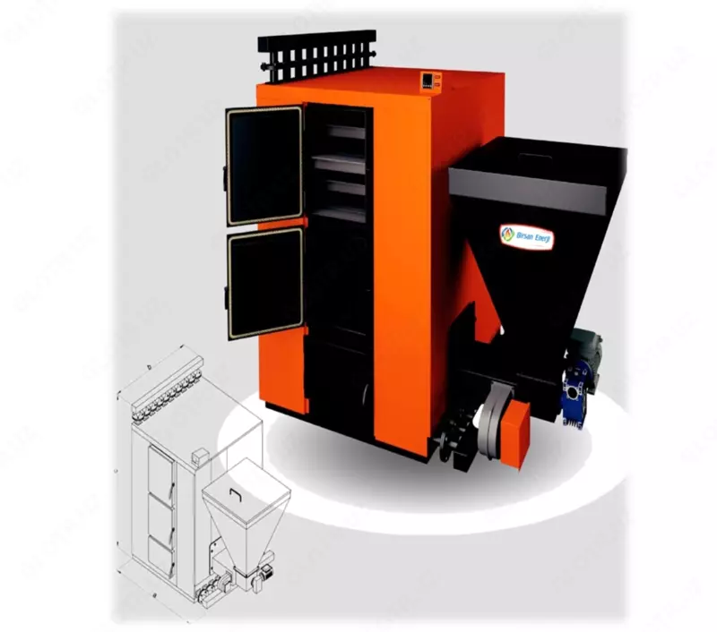 Котел твердотопливный