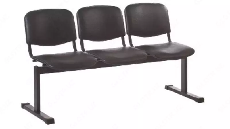 Кресло трёхсекционное для фойе без подлокотников