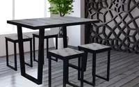 Стол со стульями в стиле лофт. Комплект №1