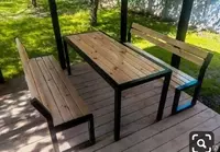 Садовая мебель в стиле лофт