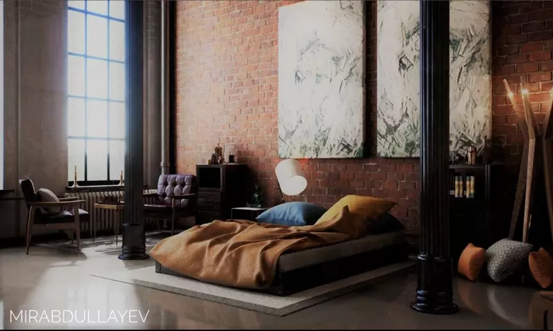   3D Визуализация комнаты и здания