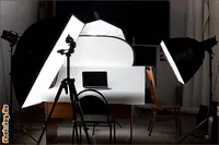  Студийная съемка с использованием профессионального оборудования