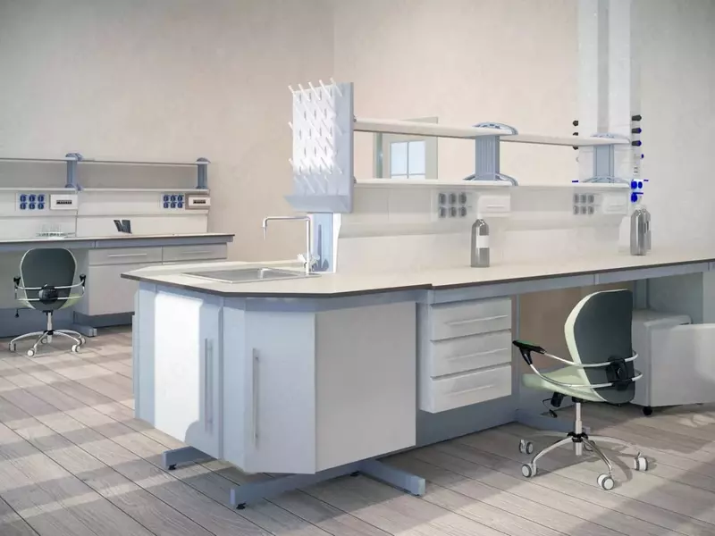 Островные лабораторные столы (ассортимент)
