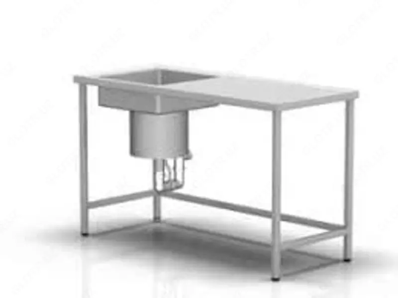  Моечная односекционная ванна с рабочей поверхностью - 