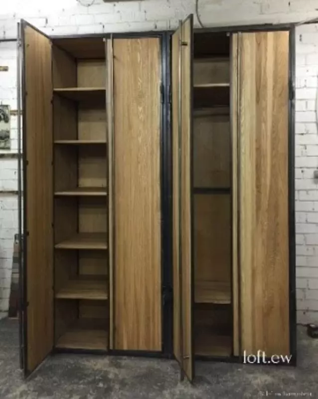 Шкаф комбинированный в стиле ЛОФТ