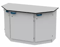 Лабораторный стол с металлической тумбой ITM-213 1500 х 600 х 850 мм (Текстолит)