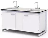 Лабораторный стол-мойка ITM-219 1500 х 600 х 850 мм (Текстолит) Без сантехники