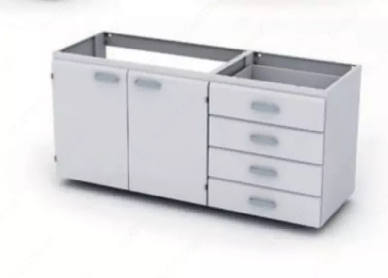 Лабораторная подвесная тумба ITM-222-5 1500 х 670 х 520 мм (Листовая сталь)