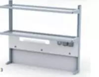 Стойка для лабораторных столов ITM-223 исп. 3  1000 х 330 мм (Металл)
