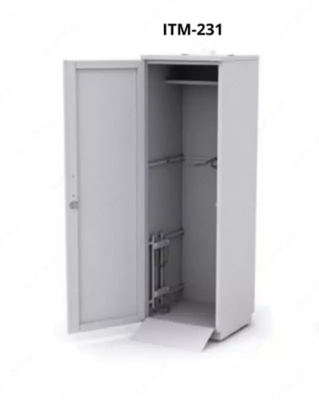  Металлический шкаф для кислородных баллонов ITM-231 1800 х 500 х 400 мм - 