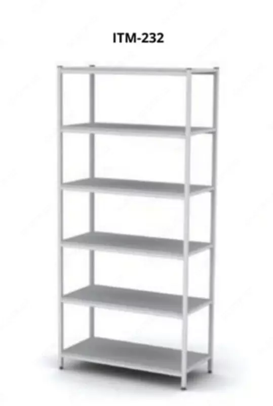  Медицинский стеллаж ITM-232 2000 х 1200 х 400 мм (Металл) - 
