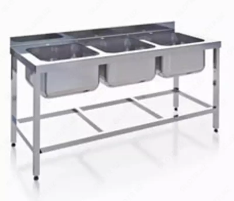 Трехсекционная цельносварная мойка ITM-235 600 х 700 х 860 мм (Нерж. сталь)