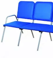 Двухсекционное кресло ожидания ITM-125  1050 х 500 х 500-850 мм (Металлокаркас)