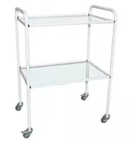 Медицинский инструментальный столик ITM-146 600 х 400 х 850 мм (Стеклянный)