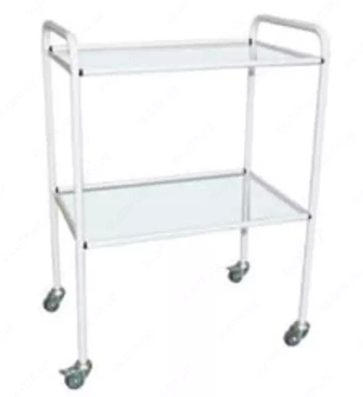 Медицинский инструментальный столик ITM-146 600 х 400 х 850 мм (Стеклянный)