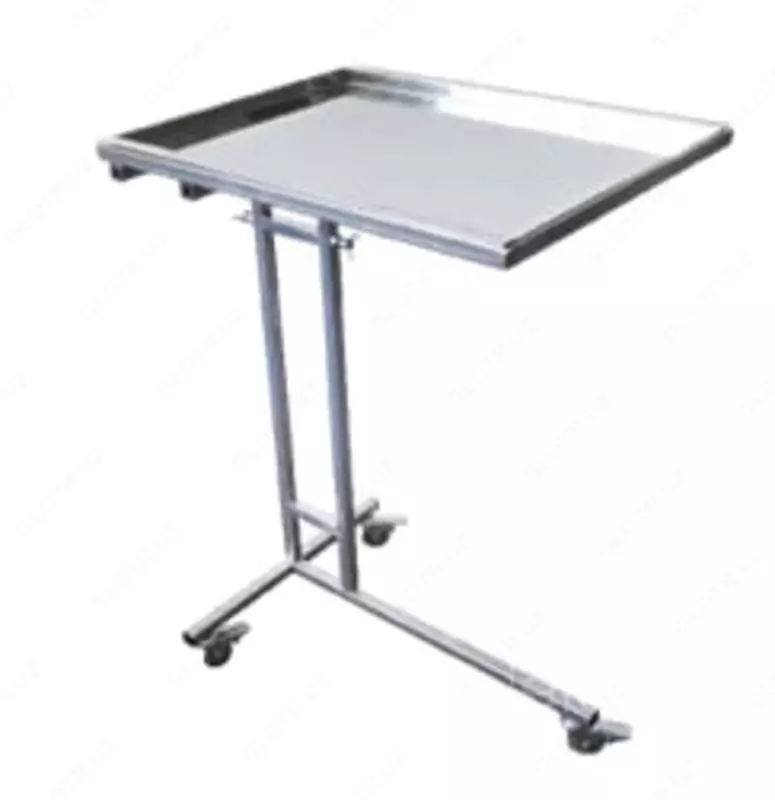 Медицинский инструментальный столик ITM-154 600 х 400 х 750-1200 мм (Нерж. сталь)