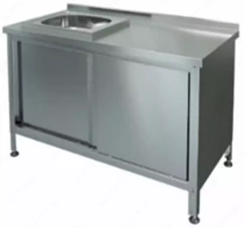 Медицинский стол с тумбой ITM-200 1200 х 600 х 750 мм (С мойкой)