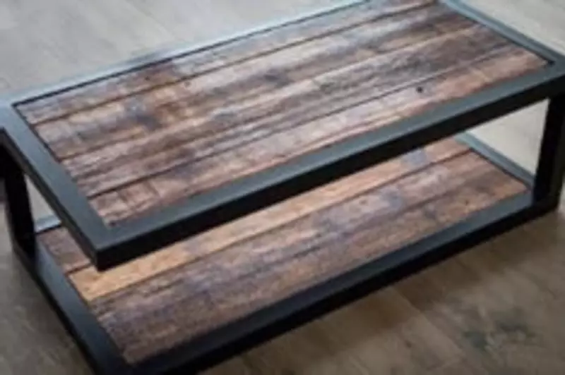 Комбинированный журнальный стол Лофт ITM-221 1200 х 600 х 500 мм (Металл/ЛДСП)