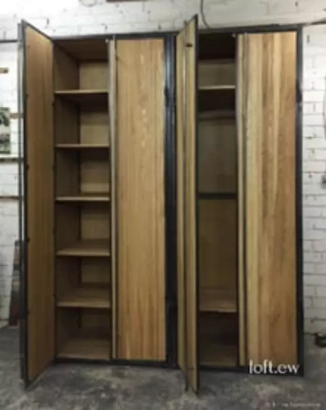 Комбинированный 4-х створчатый шкаф ITM-225 2000 х 550 х 2000 мм (Металл/ЛДСП)